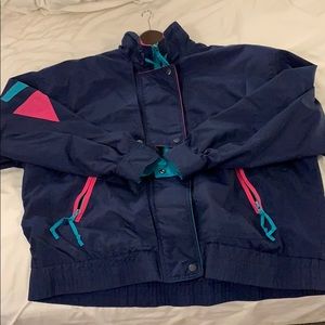 Vintage Cabin Creek Navy Windbreaker